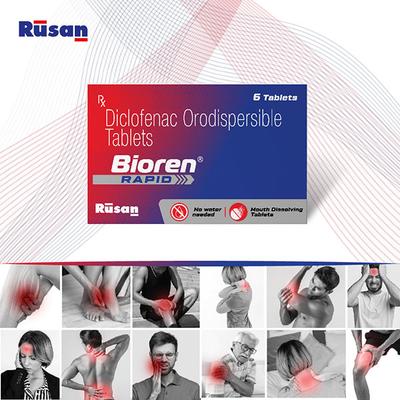 BIOREN RAPID MOUTH DISSOLVING Orodispersible Tablet 6's - Pain relief-Nsa