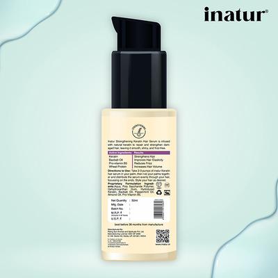 Inatur Keratin Damage Control Hair Serum 50ml - Hair Serums