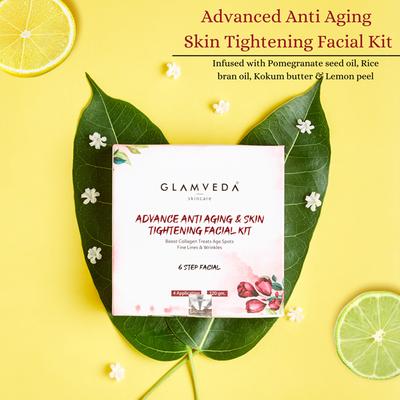 Glamveda Advance Anti Ageing Facial Kit 120 gm - Facial Kits