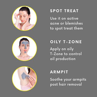 Nature Trail Charcoal Therapy Face Mask with Kaolin and Bentonite clay for Deep Cleansing and Brightening 120 gm - Masks & Peels