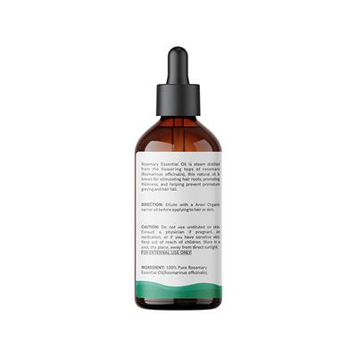 Aravi Organic 100% Pure Natural Rosemary Essential Oil For Hair Growth and Nourish Skin 100 ml - Essential Oils