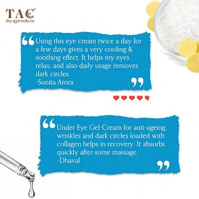 TAC The Ayurveda Co. Under Eye Gel 30 gm - Personal Care (Ayush)