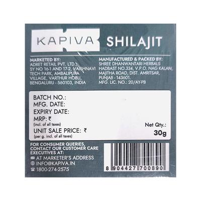 Kapiva Himalayan Shilajit Resin 30 g - Speciality Medicines