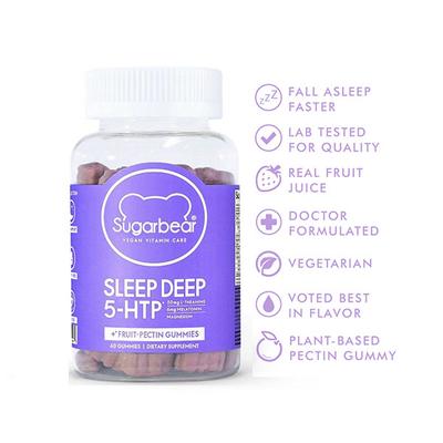Sugarbear Sleep Deep 5-HTP Vitamins 60's - Hair & Skin