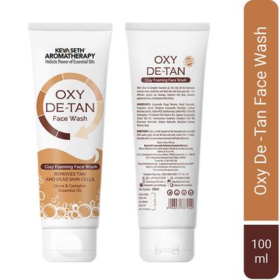 Keya Seth Aromatherapy Oxy De Tan Clay Foaming Facewash Hydration and Moisturizing Infused with Clove and Camphor Oil 100 ml - Face Wash & Cleansers