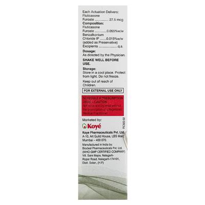 Spiroflut 27.5Mcg Nasal Spray 120Md - Nasal Congestion-Nas