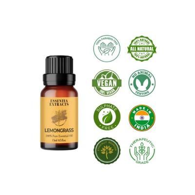 Essentia Extracts Lemongrass Essential Oil 15 ml - Essential Oils