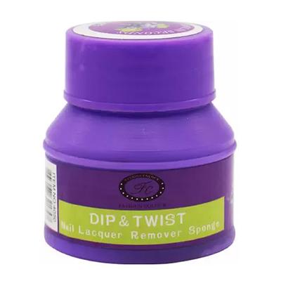 Fashion Colour Dip And Twist Multi Flavours Nail Lacquer Remover Sponge 30ml - Nail Polish Remover