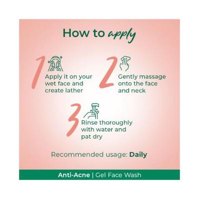 PALMOLIVE ANTIACNE FACE WASH TULSI & LEMONGRASS ESSENTIAL OIL EXTRACT 100 ml - Face Wash & Cleansers