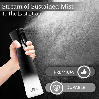 Vega Professional Mist Spray Bottle for Hairstyling, Cleaning, Salons, Empty Spray Bottle (VPHSB-01) 1's - Others