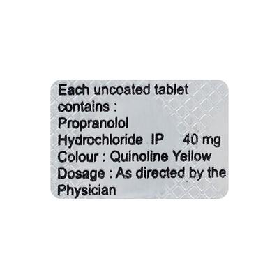 Prolol 40mg Tablet 10'S - Hypertension-Bet