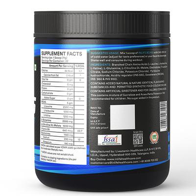 INLIFE BCAAS Powder - Watermelon Flavour 250 gm - Bcaa Supplements