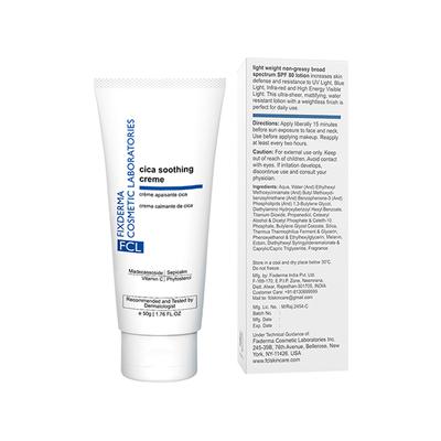Fixderma FCL Cica Soothing Cream For Soothing and Calming Effects for Sensitive Skin (50 g) - Face Moisturizers