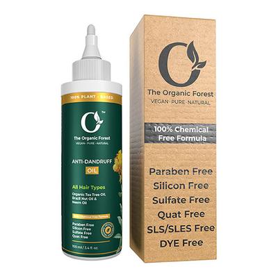 Organic Forest (100% Chemical-Free) Anti Dandruff Hair Oil 100 ml - Hair Oils