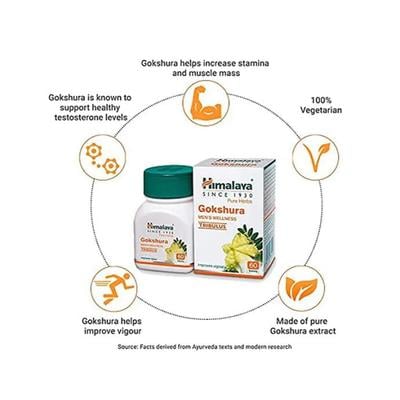 Himalaya Gokshura Tribulus Tablets 60's (N) - Pure Herbs