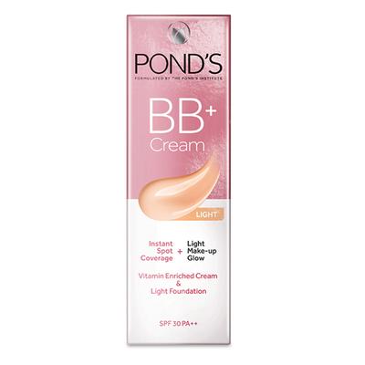 Pond's BB+ Cream, Instant Spot Coverage + Light Make - Up Glow, Ivory SPF 30 Pa++ 18gm - Face Moisturizers