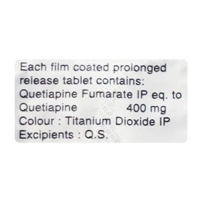 Qutan SR 400mg Tablet 10'S - Schizophrenia-Aps