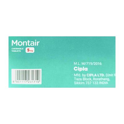 Montair 5mg Strawberry Flavour Chewable Tablet 15'S - Allergies-Ant