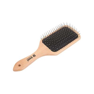 Bronson Professional Paddle Hair Brush Wooden with Steel Bristles 12's - Hair Brushes