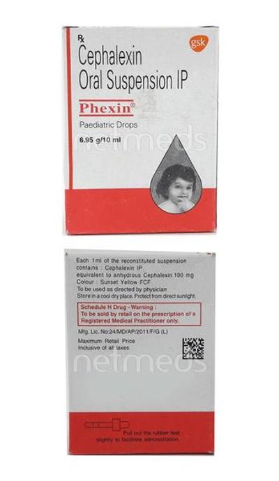 Phexin Paediatric Drops 10ml - Bacterial Infections-Cep
