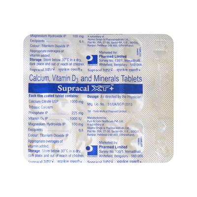 Supracal Xt+ Tablet 15'S - Supplements-Cal