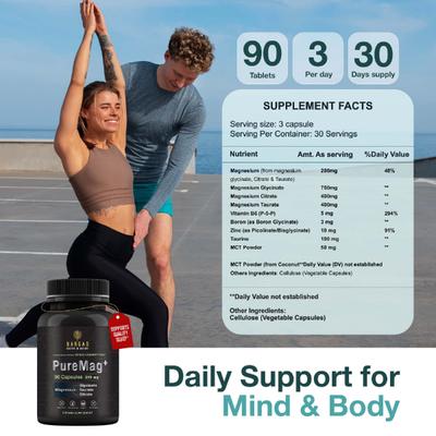 Bargad PureMag+ 200mg Capsule 90's - Speciality Medicines