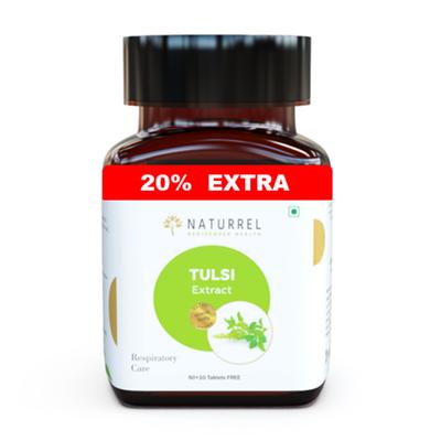 Naturrel Tulsi Extract Respiratory Care Tablet 50's + Free 10's - Pure Herbs