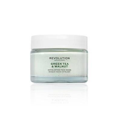Revolution Skin Green Tea & Walnut Exfoliating Face Mask 50 ml - Masks & Peels