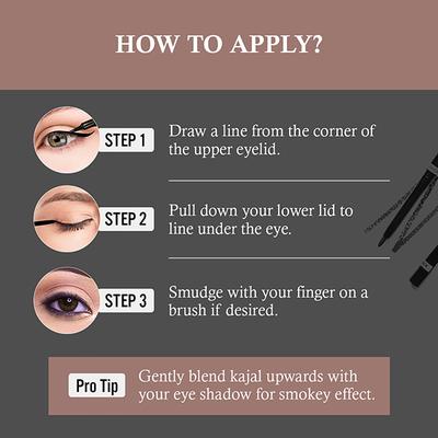 Insight Intense Kohl Kajal 0.35gm - Kajal & Kohls