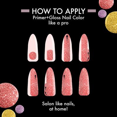 Lakme Glitterati Nail Berry Blush 6 ml - Nail Polish