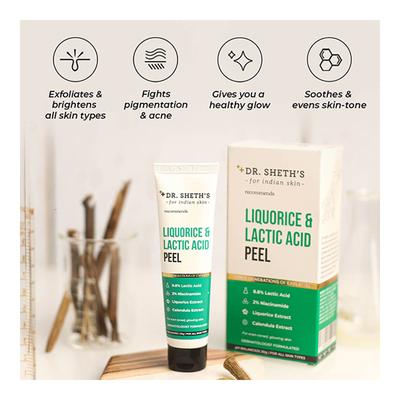 Dr. Sheth's Liquorice & Lactic Acid Peel 30 gm - Face Gels