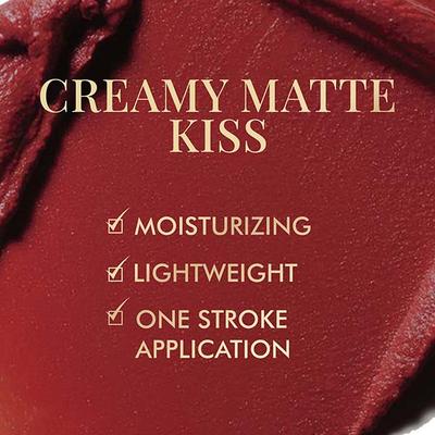 mCaffeine Shades Creamy Matte Kiss Bullet Lipstick - Moisturizing, Lightweight - Maroon Mimosa 3.5 gm - Lipsticks