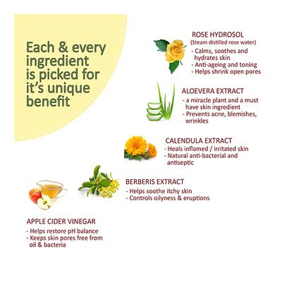 Prakrta Face & Skin Toning Mist - Rose Ek Miracle 100 ml - Face Creams