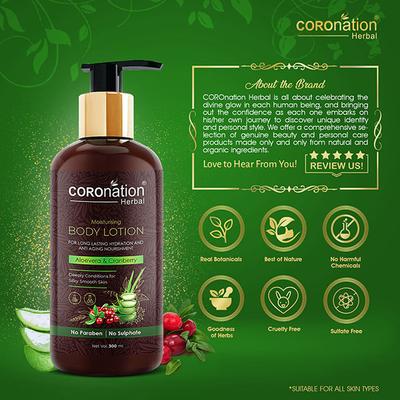 COROnation Herbal Aloevera and Cranberry Body Lotion 300 ml - Lotions & Creams