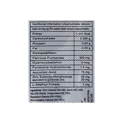 Ferozinc Tablet 10'S - Supplements-Vam