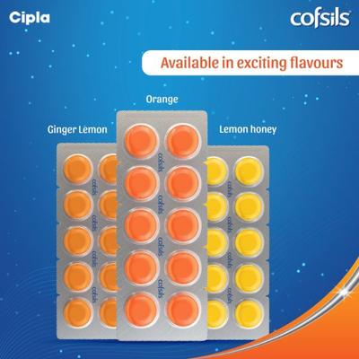 Cofsils Lozenges - Orange 10's - Sore Throat Lozenges