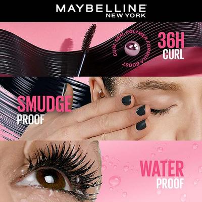 Maybelline New York Hypercurl Waterproof, Very Black 9.2 ml - Mascaras