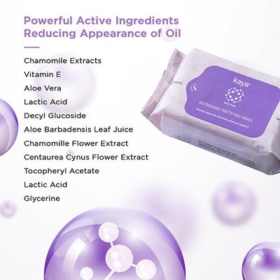 Kaya REFRESHING MATTIFYING WIPES 30's - Facial Wipes & Tissues