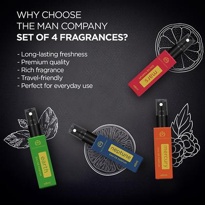 The Man Company Pocket Perfume Gift Set for Men 32 ml - Men Perfumes (Edt/Edp)