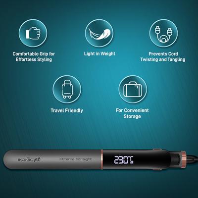 Ikonic Me Xtreme Straight (Stone) 1's - Straighteners