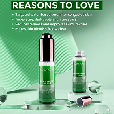 Colorbar 10% Vit C & 1% Kojic Acid , Ferulic Acid Luminous Glowing & Brightening Serum 30ml - Face Serum