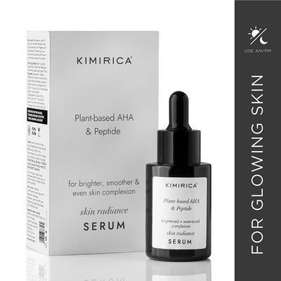 Kimirica Skin Radiance Face Serum with 100% Plant-based AHA & Peptide for Youthful Glow 30 ml - Face Serum