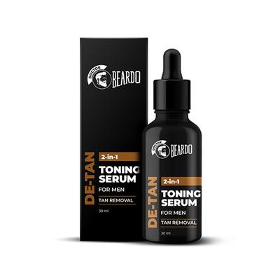 Beardo De-Tan 2-In-1 Toning Serum Tan Removal for Men 30ml - Face Serum