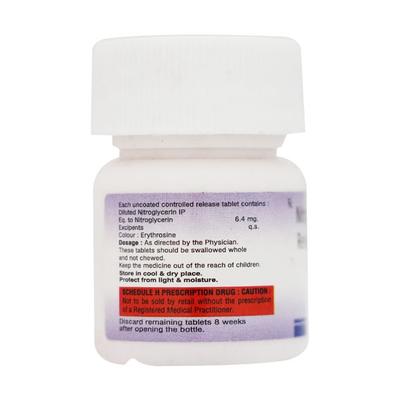 NITRO G 6.4mg Tablet 30's - Angina
