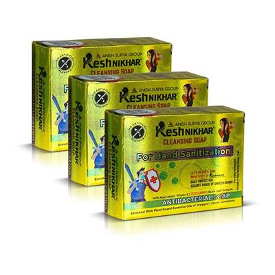 Kesh Nikhar Cleansing Soap - Antibacterial (Pack of 3 x 125 gm) - Soaps