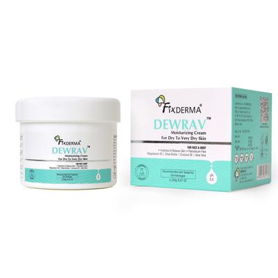 Fixderma Dewrav Moisturizing Cream for Face & Body, Deeply Hydrates, for Dry To Very Dry Skin 250 gm - Face Moisturizers
