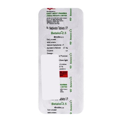 Betalol 2.5mg Tablet 10'S - Hypertension-Bet