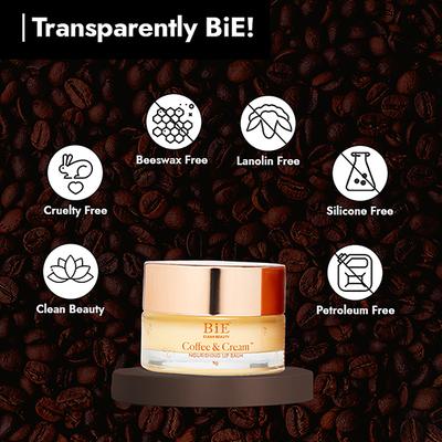 Bie - Beauty By Bie Coffee & Cream- Nourishing Lip Balm 5 gm - Lip Balms