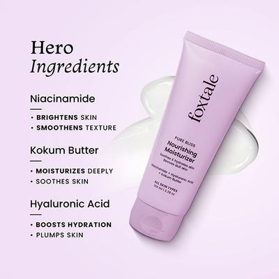 Foxtale Nourishing Ceramide Moisturiser for 100 hrs of Hydrated, Glowing Skin 100 ml - Face Moisturizers