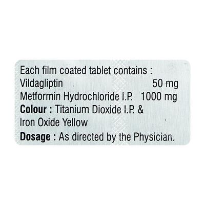 VIDAGLO M 50/1000mg Tablet 10's - Diabetes-Ant